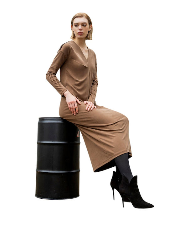 Midi Рокля Light Camel
