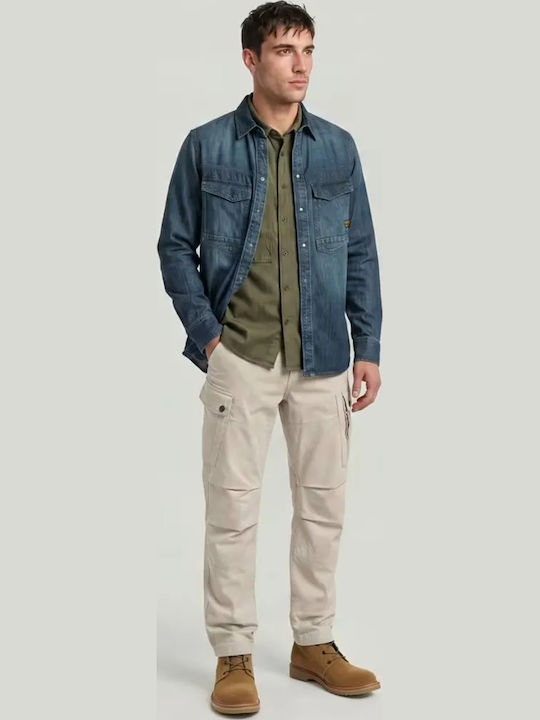 Dakota Long Sleeve Denim Shirt in Regular Fit Blue