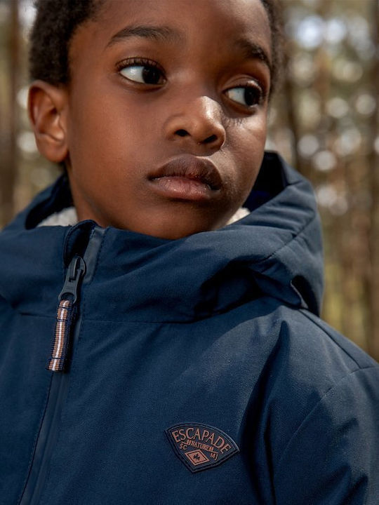 Waterproof Kids’ Casual Sleeveless Short Blue Jacket