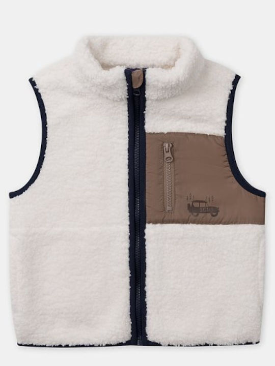 Waterproof Kids’ Casual Sleeveless Short Blue Jacket