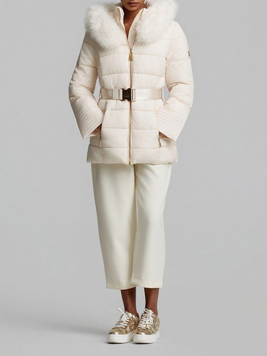 Women's Winter Puffer Jacket Ecru