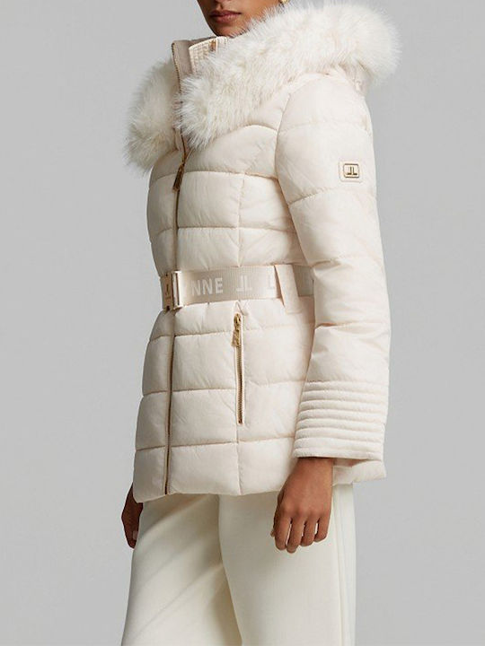 Women's Winter Puffer Jacket Ecru