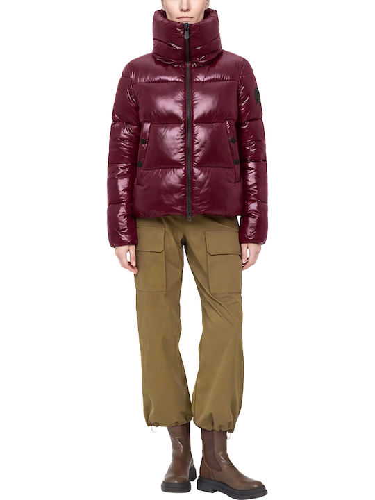 Дамско Puffer Яке за Зима Бордо