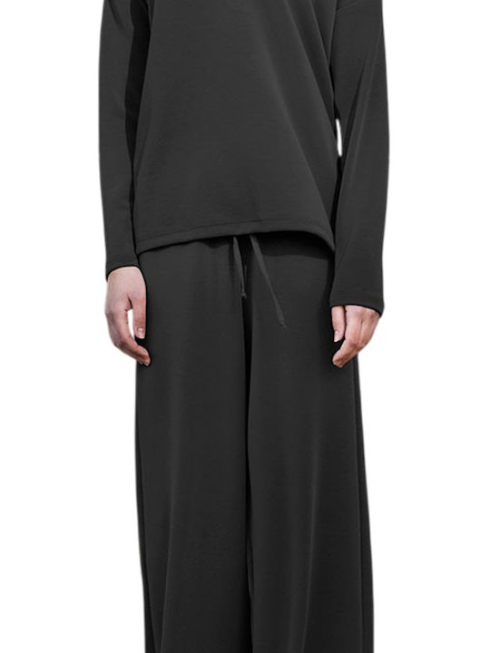 Damen-Stoffhose Schwarz