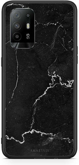Smartfits Marble Black Back Cover Black (Oppo A94)