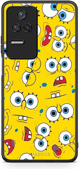 Smartfits Popart Sponge Back Cover Galben (Poco F4 5G)