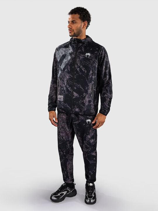 Men's Hooded Track Jacket Black/Grey