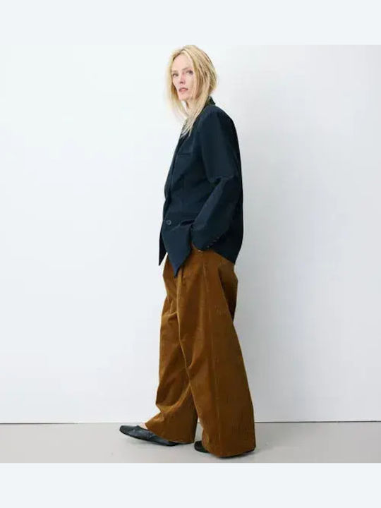 Grace & Mila Langer Doppelreihiger Damenblazer Dark Blue