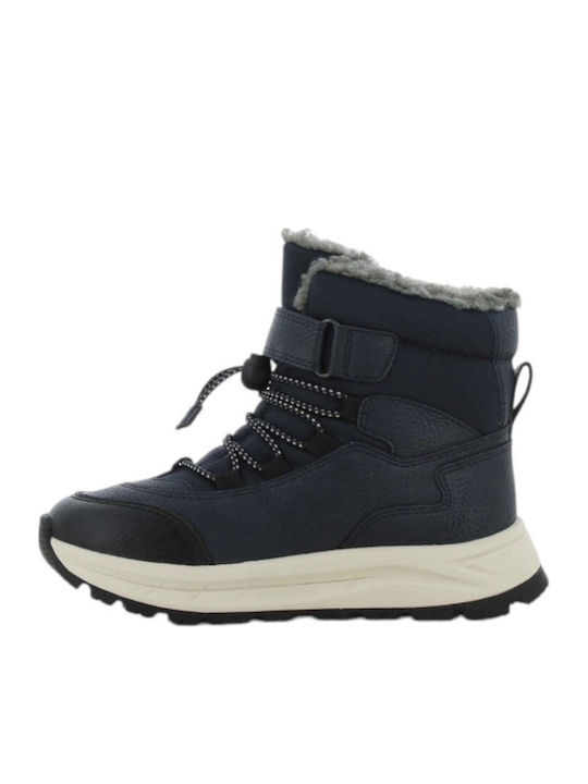 Anatomic Kids Snow Boots with Hoop and Loop Closure Blue