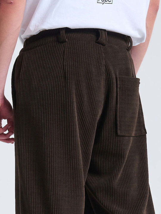 Ανδρικό Παντελόνι Σετ Ελαστικό Brown