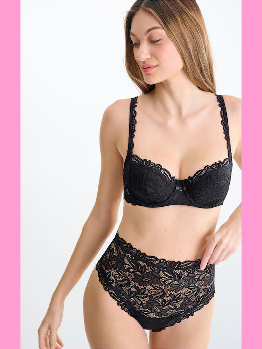 Tiara Black Non-Padded Underwire Bra