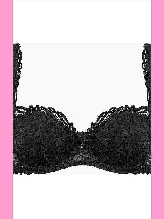 Tiara Black Non-Padded Underwire Bra