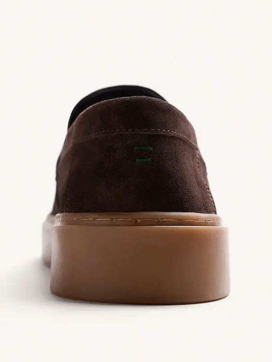 Leather Men's Loafers in Brown