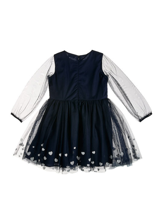 Blaues Tüllkleid für Mädchen