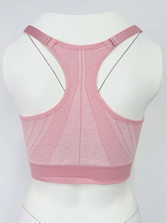 Damen-Sport-BH Rosa mit Herausnehmbarer Polsterung