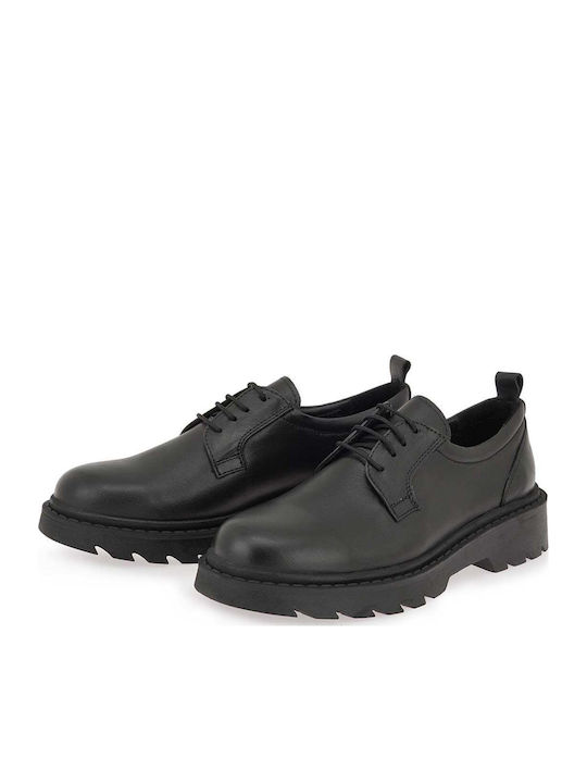 Leather Women's Moccasins in Black