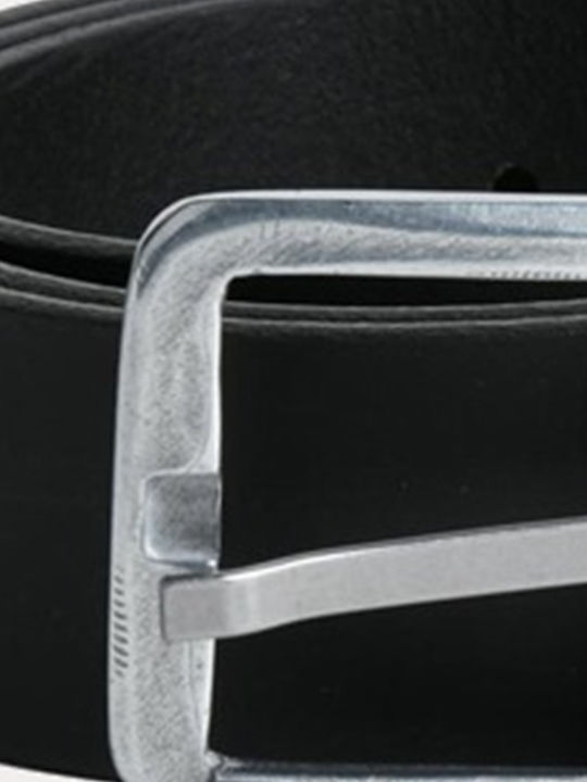 Black Leather Women's Belt