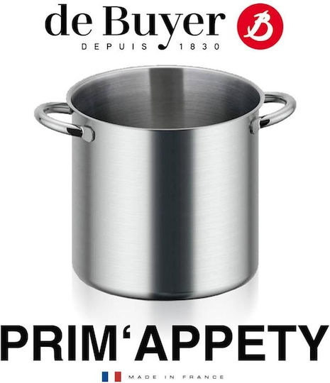 De Buyer Prim Appety Βαθιά Ανοξείδωτη Κατσαρόλα 5lt / 24cm