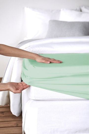 Living Home Single Bed Sheet 100x200+30cm with Rubber Hugger Ocean Living Home Single Bed Sheet 100x200+30cm with Rubber Hugger Ocean