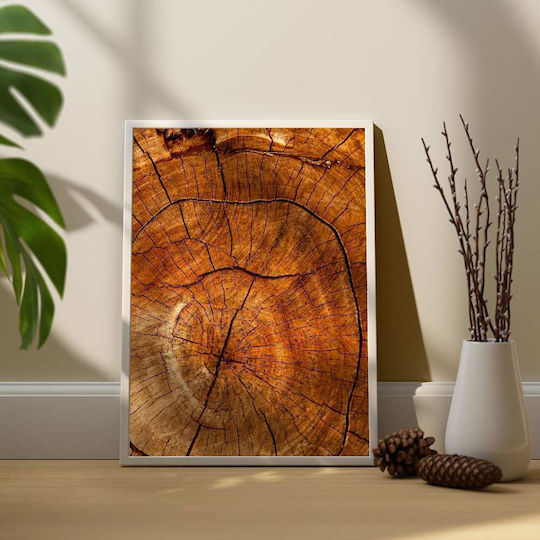 Poster Wooden Surface Pst25118 50cm X 70cm Premium Μαύρο Ξύλινο Κάδρο-60573pd122368f55323