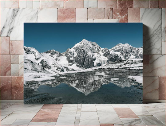 Snow Covered Mountain Reflection Χιονισμένο Βουνό Αντανάκλαση 1 Snow Covered Mountain Reflection Χιονισμένο Βουνό Αντανάκλαση 1