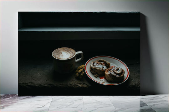 Cup Of Coffee With Cinnamon Rolls Φλιτζάνι Καφέ Με Ρολά Κανέλας 1 Cup Of Coffee With Cinnamon Rolls Φλιτζάνι Καφέ Με Ρολά Κανέλας 1