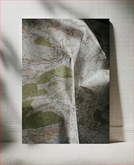 Folded Topographic Map Διπλωμένος Τοπογραφικός Χάρτης Folded Topographic Map Διπλωμένος Τοπογραφικός Χάρτης