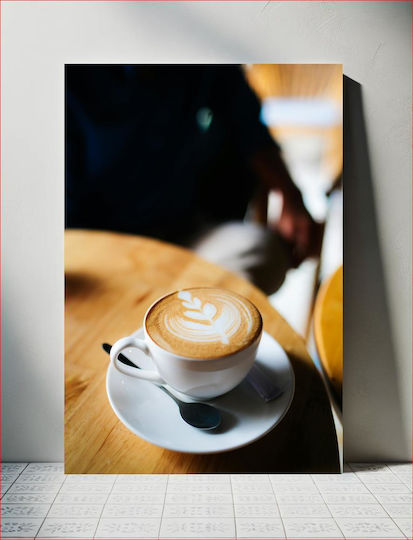 Pictură Latte Art Pe Ceașcă de Cafea 80x120 Pictură Latte Art Pe Ceașcă de Cafea 80x120