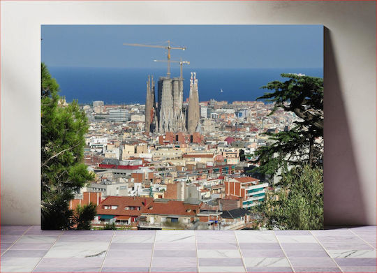 Cityscape With A Church And Sea View Αστικό Τοπίο Με Εκκλησία Και Θέα Στη Θάλασσα 1