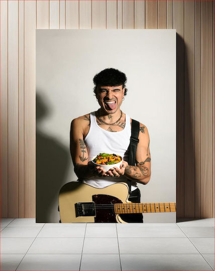 Tattooed Musician With A Bowl Of Food Μουσικός Με Τατουάζ Με Ένα Μπολ Φαγητού 1 Tattooed Musician With A Bowl Of Food Μουσικός Με Τατουάζ Με Ένα Μπολ Φαγητού 1