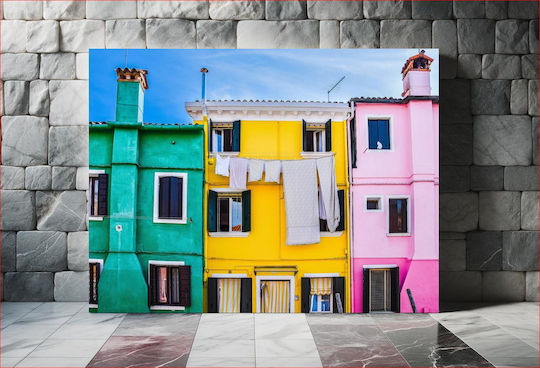 Colorful Houses In Burano Πολύχρωμα Σπίτια Στο Μπουράνο