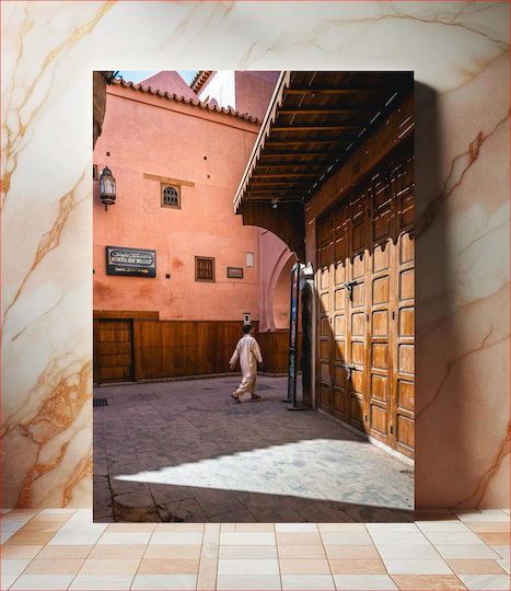 Πίνακας Man In Traditional Alley Άνδρας Στο Παραδοσιακό Σοκάκι 100x150 Πίνακας Man In Traditional Alley Άνδρας Στο Παραδοσιακό Σοκάκι 100x150