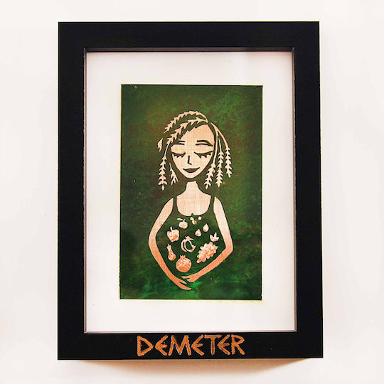 Inspiral Tree Copper Painting Goddess Demeter Frame 17.5 × 22.5 Cm Inspiral Tree Copper Painting Goddess Demeter Frame 17.5 × 22.5 Cm