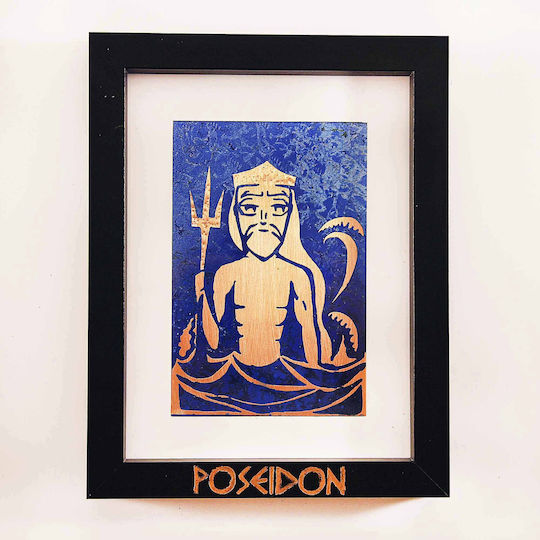 Inspiral Tree Copper Painting God Poseidon Frame 17.5 × 22.5 Cm Inspiral Tree Copper Painting God Poseidon Frame 17.5 × 22.5 Cm