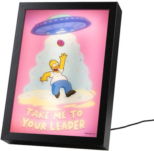 Simpsons Homer Light Frame Led Print