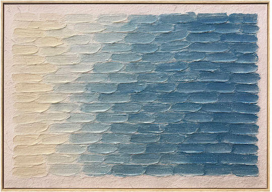 Inthebox Calme Decorative Painting Frame 80x120x4cm Canvas Blue Beige Wood 201-0000 Inthebox Calme Decorative Painting Frame 80x120x4cm Canvas Blue Beige Wood 201-0000