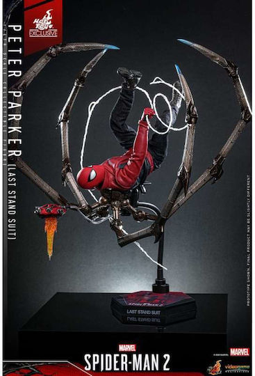 Spider-Man 2 Action Figure 1/6 Scale Peter Parker Last Stand Suit Hot Toys Exclusive 30cm Tall
