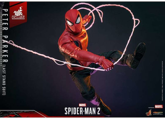 Spider-Man 2 Action Figure 1/6 Scale Peter Parker Last Stand Suit Hot Toys Exclusive 30cm Tall