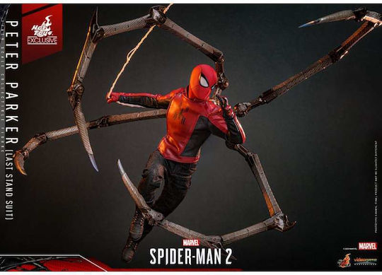 Spider-Man 2 Action Figure 1/6 Scale Peter Parker Last Stand Suit Hot Toys Exclusive 30cm Tall
