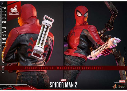 Spider-Man 2 Action Figure 1/6 Scale Peter Parker Last Stand Suit Hot Toys Exclusive 30cm Tall