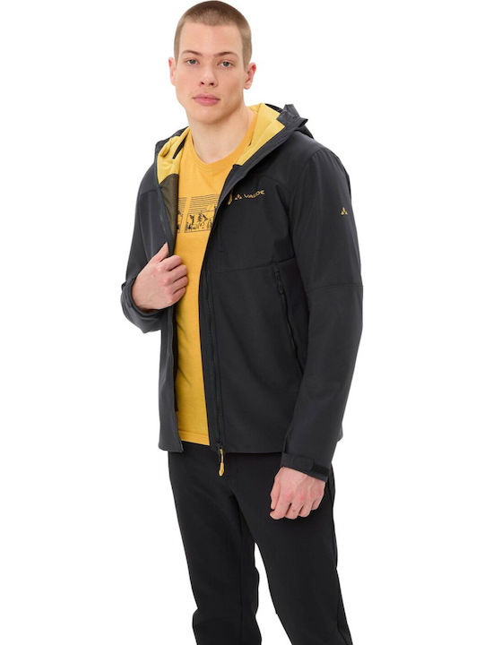 Jachetă de Iarnă 3 în 1 Softshell Impermeabilă și Rezistentă la Vânt Neagră