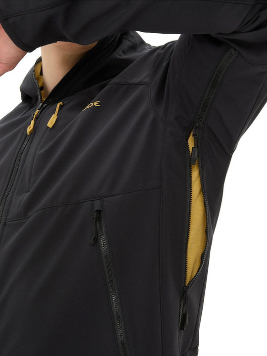 Jachetă de Iarnă 3 în 1 Softshell Impermeabilă și Rezistentă la Vânt Neagră