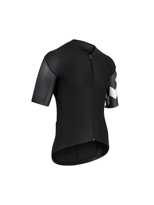 Assos Tricou De Ciclism Pentru Bărbați Mâneci Scurte Road Bike Negru