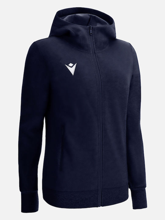 Damen-Sweatjacke mit Kapuze Marineblau