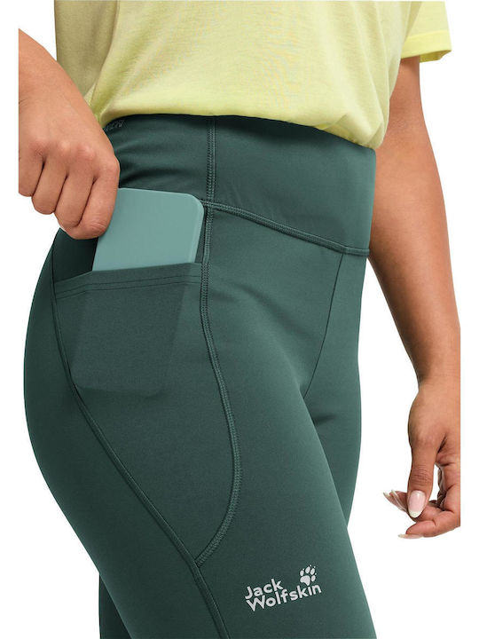 Leggings de Antrenament pentru Femei cu Talie Înaltă Verzi