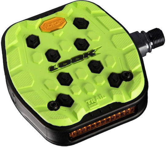 Look Flat Bicycle Pedals Green