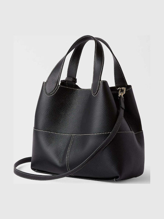 Furla Geantă Dama Tote Din Piele Neagră Furla Geantă Dama Tote Din Piele Neagră