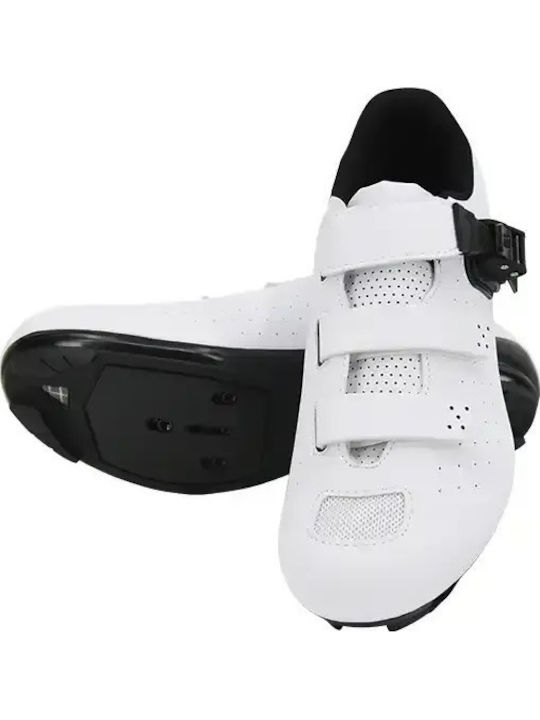 FLR F-17 Unisex Low Road Cycling Shoes White