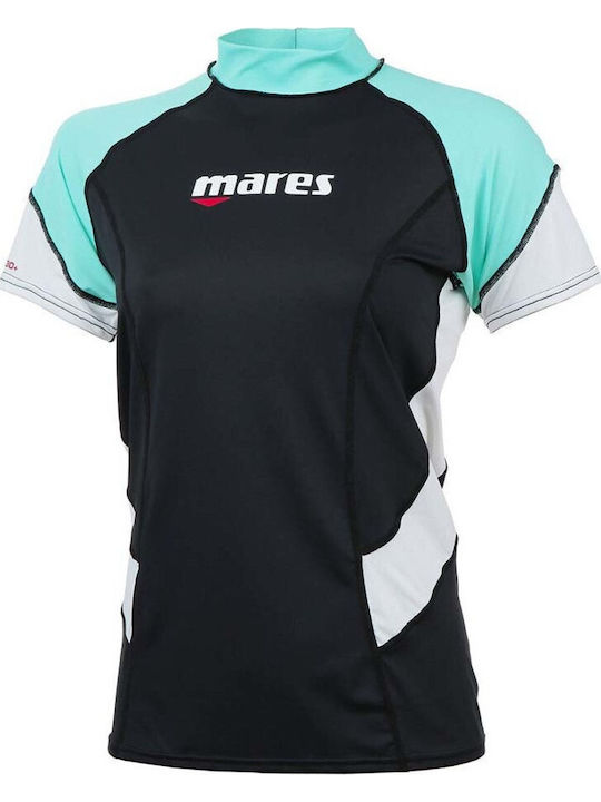 Mares Rash Guard UPF 50+ Γυναικεία Κοντομάνικη Αντηλιακή Μπλούζα Πολύχρωμη
