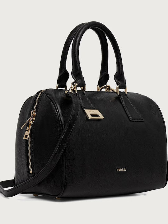 Furla Olivia Geantă de Damă din Piele, de Mână / Umăr, Neagră Furla Olivia Geantă de Damă din Piele, de Mână / Umăr, Neagră